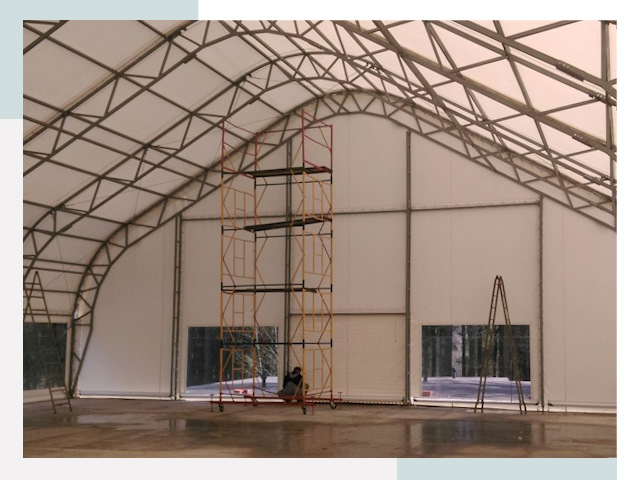 Шатровые ангары в Чите