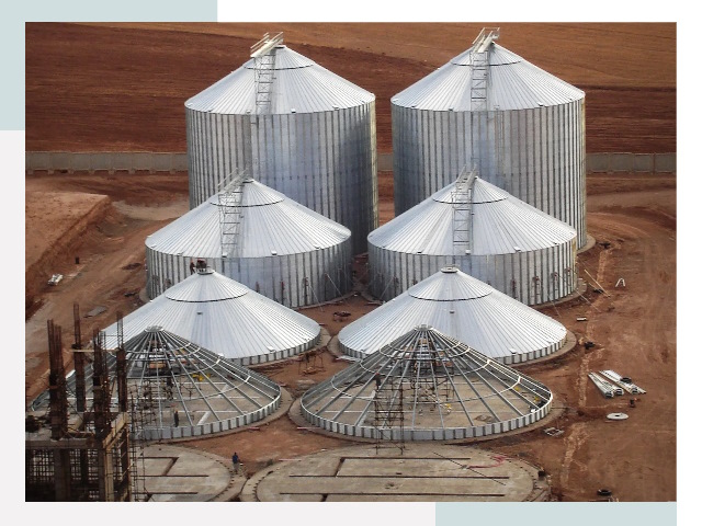 Строительство зерновых силосов в Чите