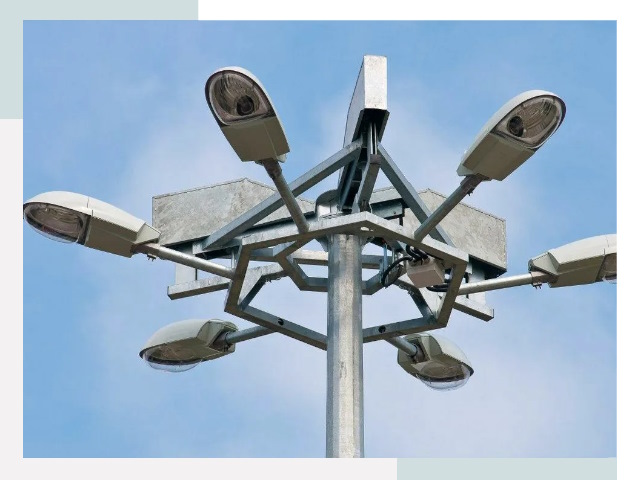 Монтаж осветительных мачт в Чите