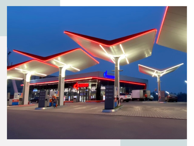 Навесы для АЗС в Чите