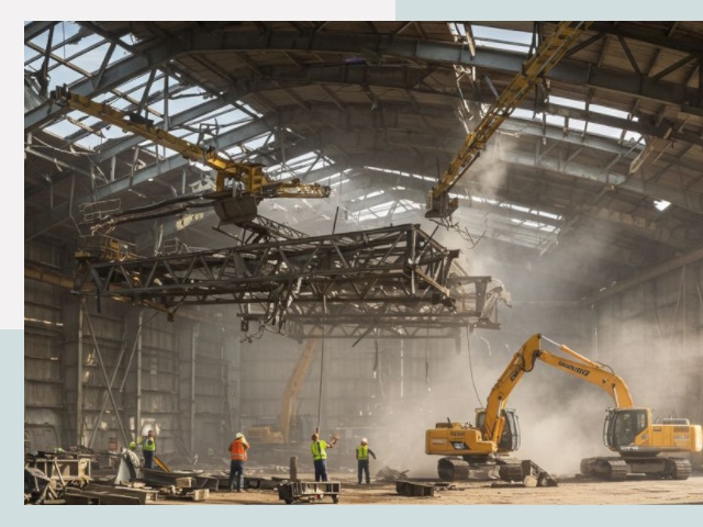 Демонтаж ангаров в Чите от 621 руб. за м²