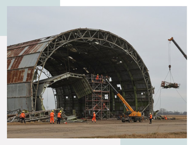 Демонтаж ангаров в Чите