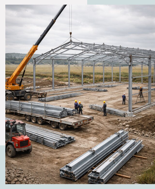 Строительство ангаров для сельхозтехники в Чите под ключ