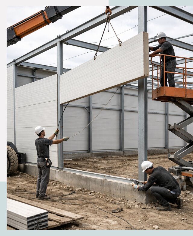 Строительство складов из сэндвич панелей в Чите под ключ