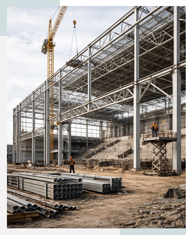 Строительство спортивных комплексов в Чите от 31050 р. | СтальСтрой-Чта